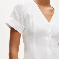 Fleur mini dress in linen