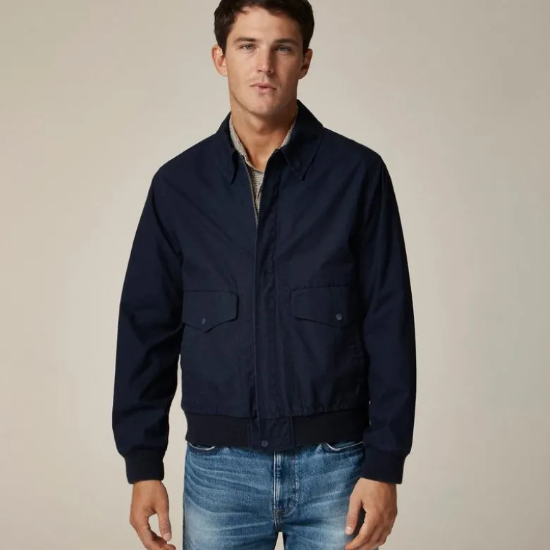 Flight jacket in cotton poplin