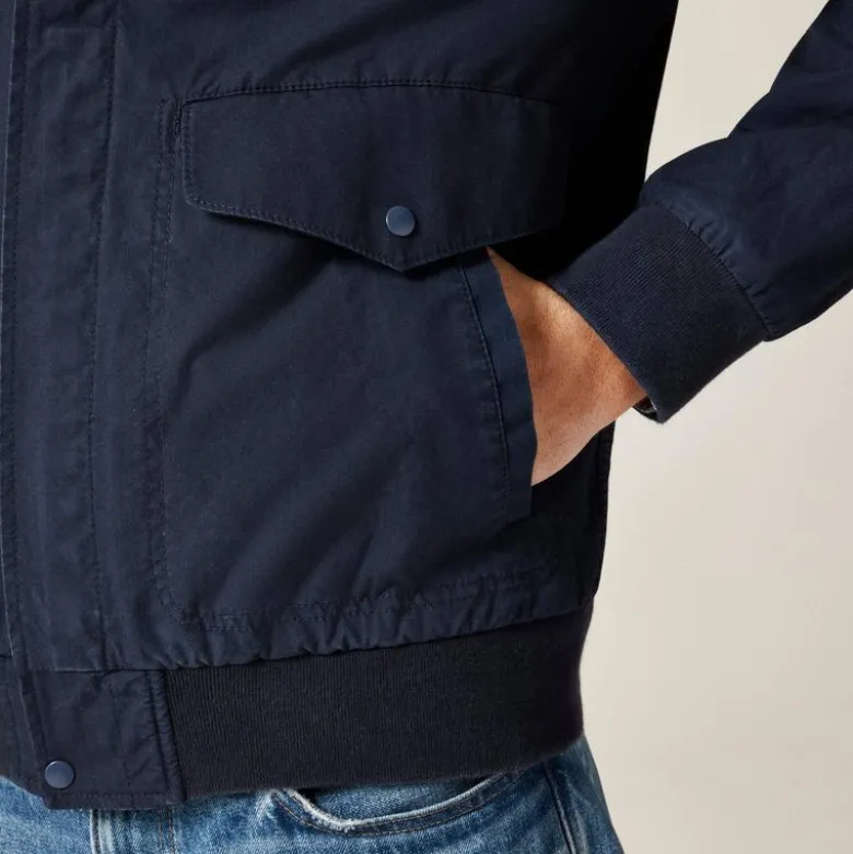Flight jacket in cotton poplin