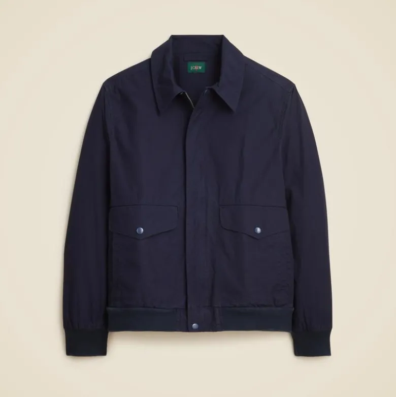 Flight jacket in cotton poplin