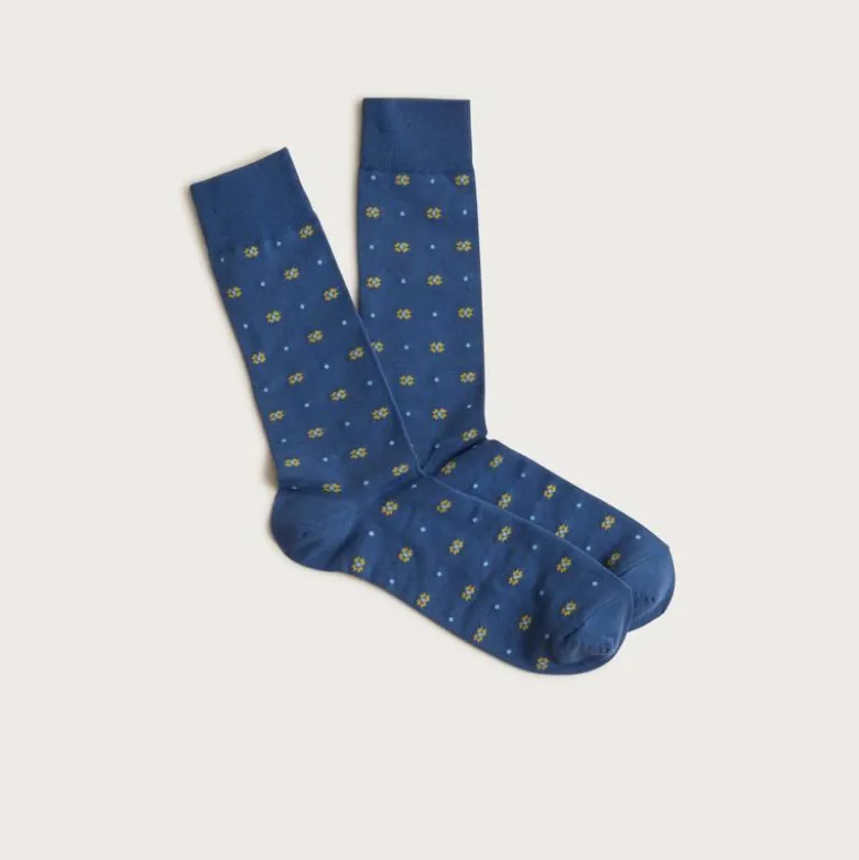 Flower dot critter socks