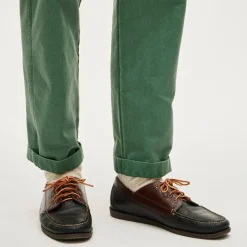 Four-eye lake shoes in leather