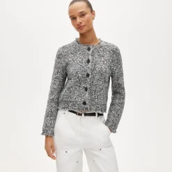Fringe lady jacket in bouclé