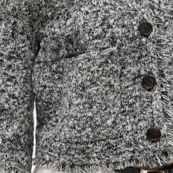 Fringe lady jacket in bouclé
