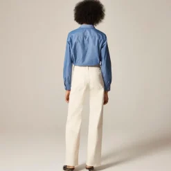 Full-length slim-wide jean