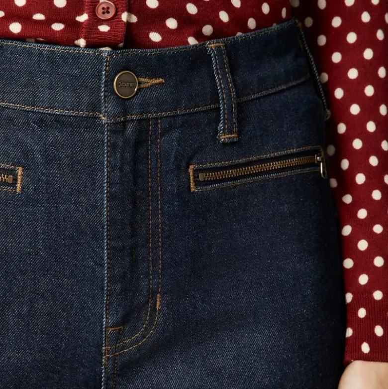 Full-length slim-wide jean