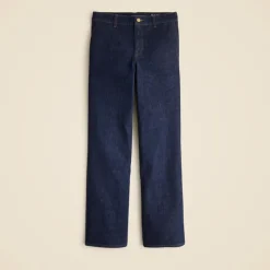 Full-length slim-wide trouser jean