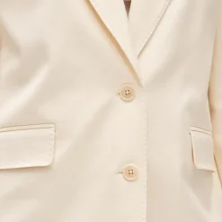 Gamine blazer in cotton-blend twill