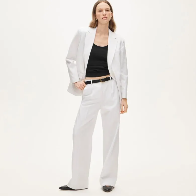 Gamine blazer in Gramercy linen blend