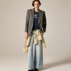 Gamine blazer in Italian studio wool blend