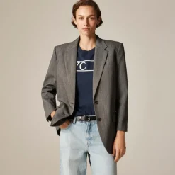 Gamine blazer in Italian studio wool blend