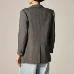 Gamine blazer in Italian studio wool blend