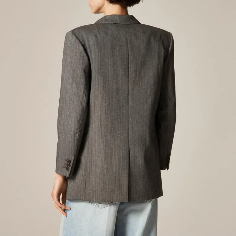 Gamine blazer in Italian studio wool blend