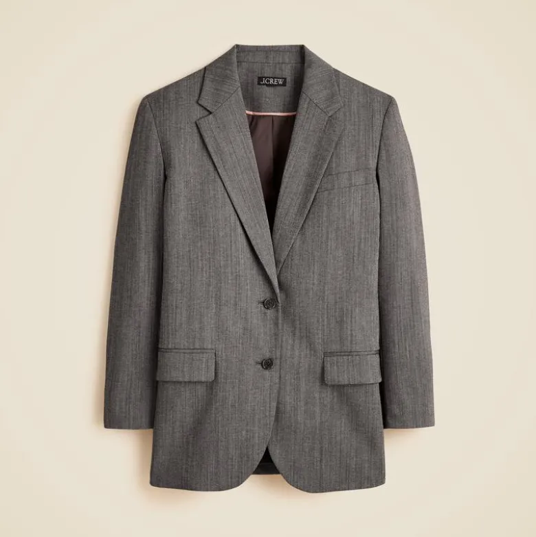 Gamine blazer in Italian studio wool blend