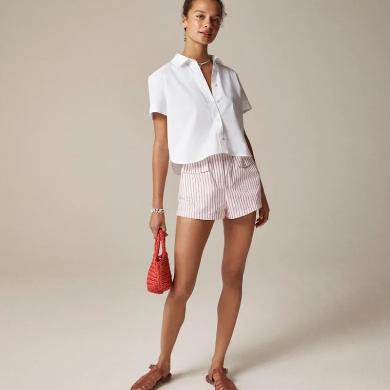Gamine shirt in cotton poplin