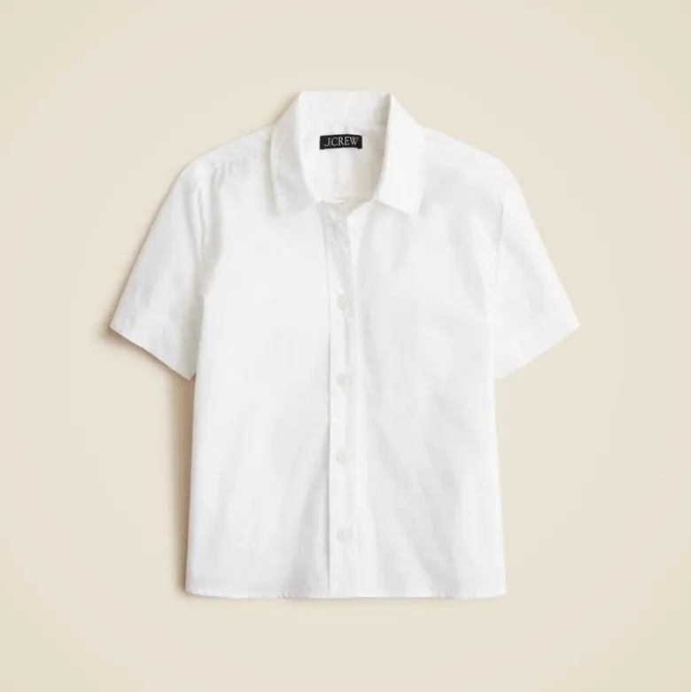 Gamine shirt in cotton poplin