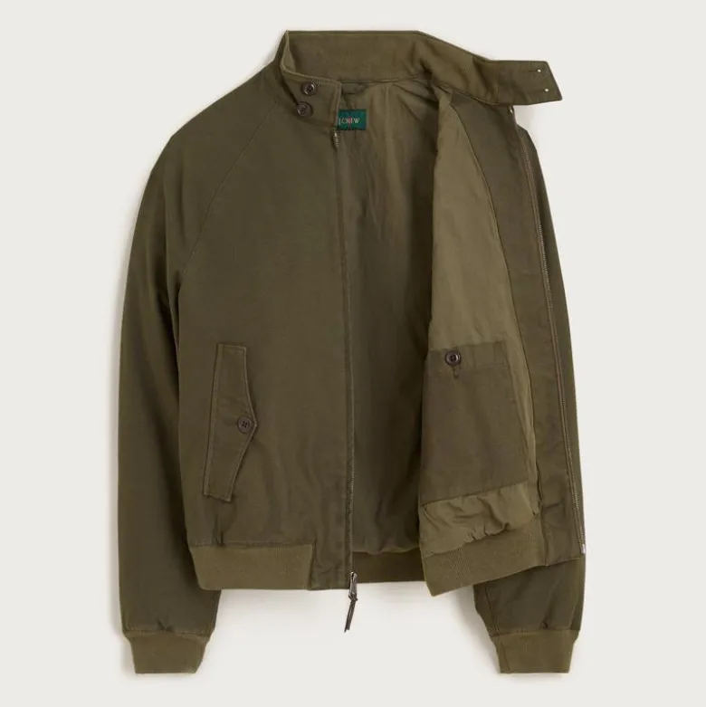 Garment-dyed Harrington jacket
