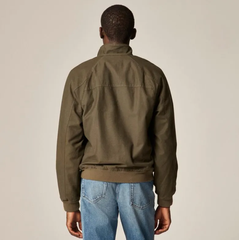 Garment-dyed Harrington jacket