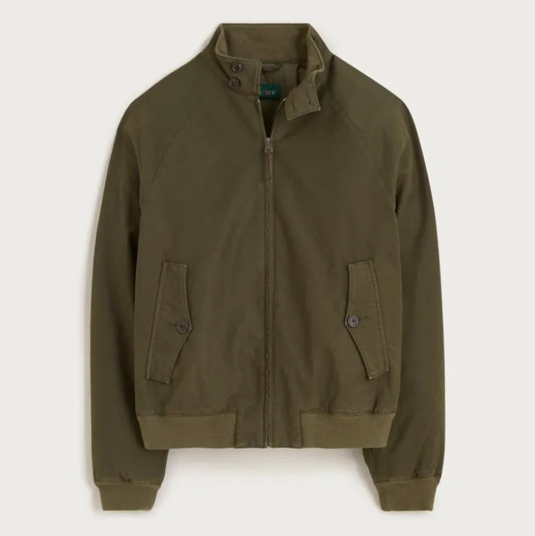 Garment-dyed Harrington jacket