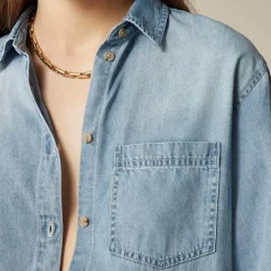 Garçon classic chambray shirt in Storm wash