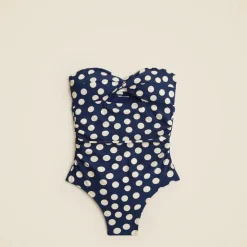 Gemma ruched bandeau cutout one-piece