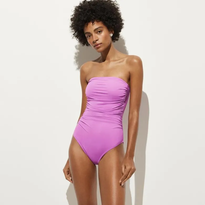 Gemma ruched bandeau one-piece