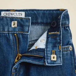 Girls' barrel-leg jean in drapey denim
