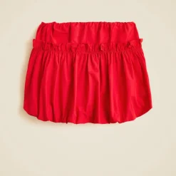 Girls' bow bubble skirt in taffeta