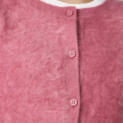 Girls' brushed cashmere cardigan