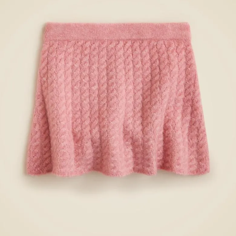 Girls' cable-knit sweater-skirt in Supersoft yarn