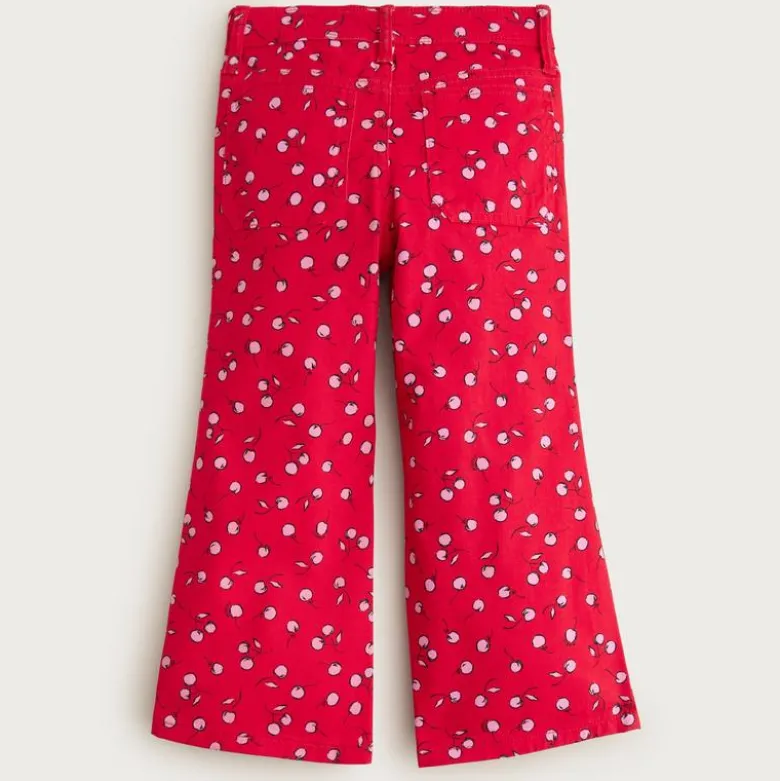 Girls' cherry chino trouser