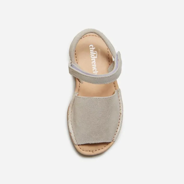Girls' Childrenchic® leather shimmer sandals