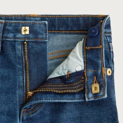 Girls' classic stretch denim skirt