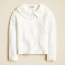 Girls' collared sweater in Supersoft yarn