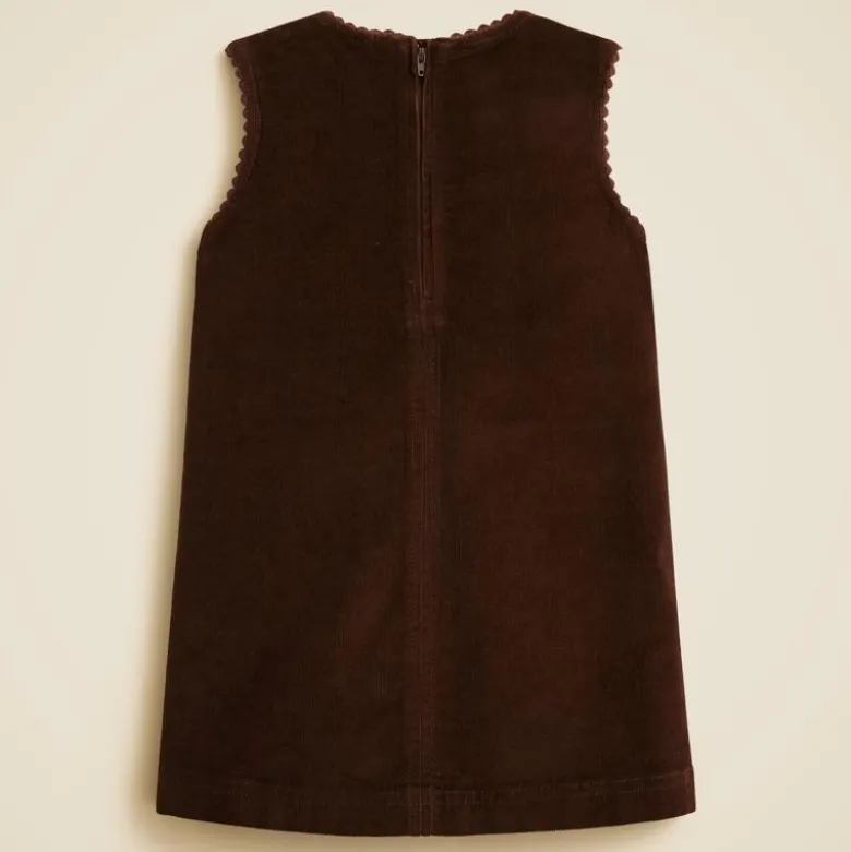 Girls' corduroy pinafore dress