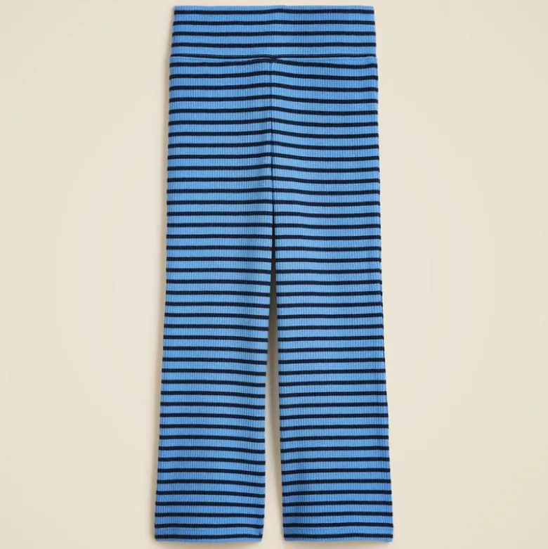 Girls' everyday flare leggings in vintage rib