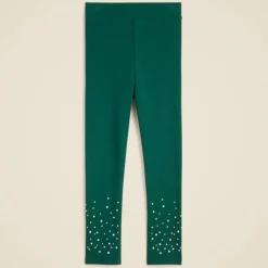 Girls' everyday leggings with hotfix crystals