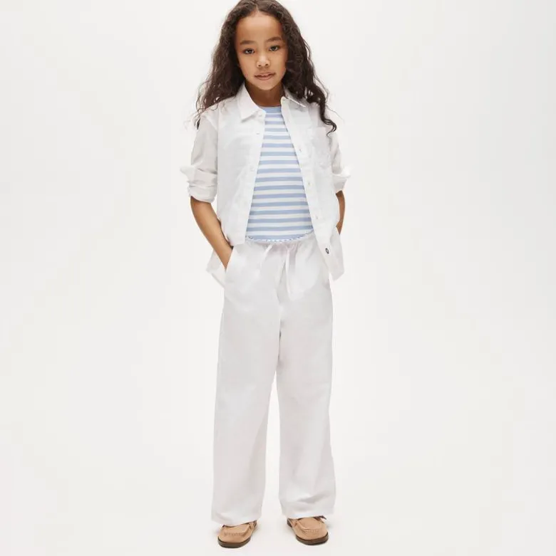Girls' everyday tank top in vintage rib stripe