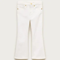 Girls' flare jean in white