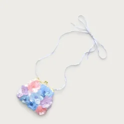 Girls' floral crossbody bag with sequins