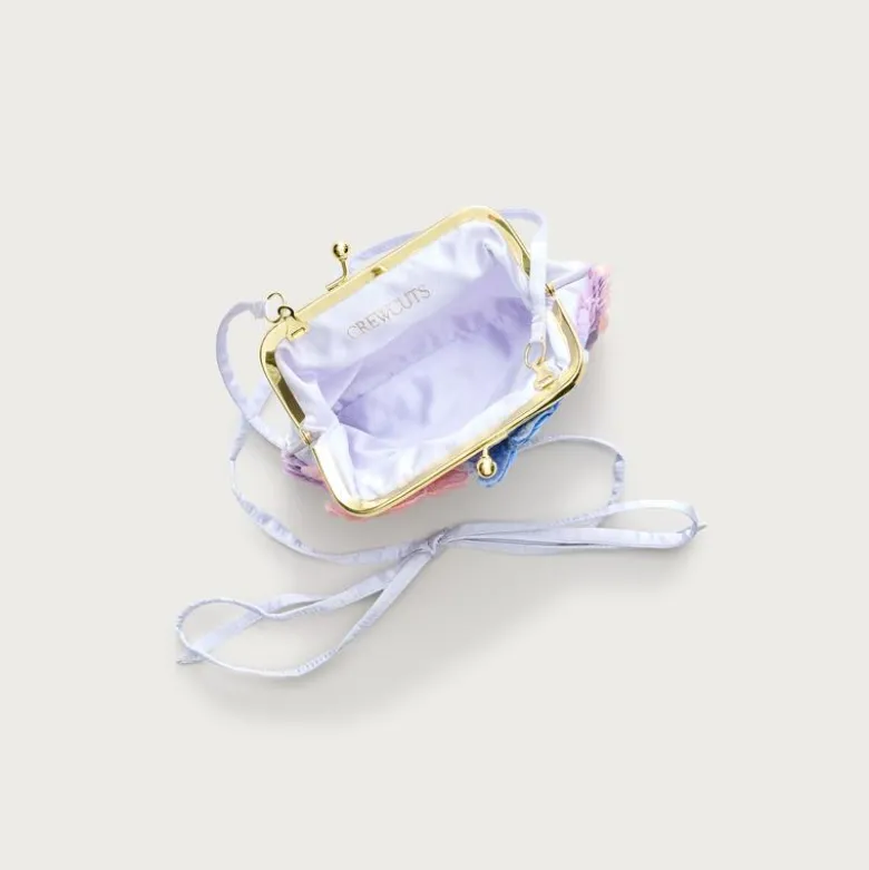 Girls' floral crossbody bag with sequins