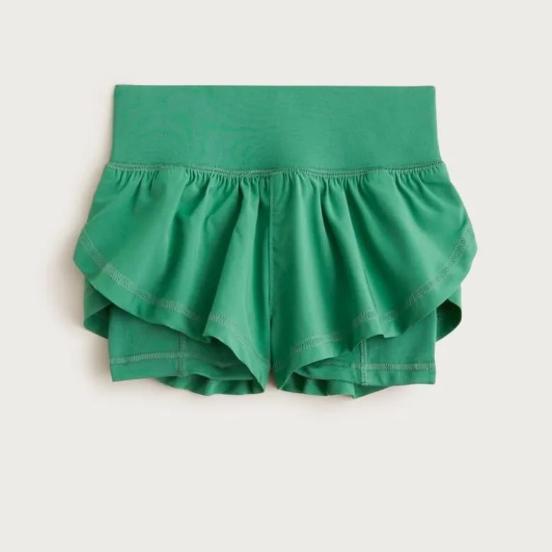 Girls' flutter short in performance jersey