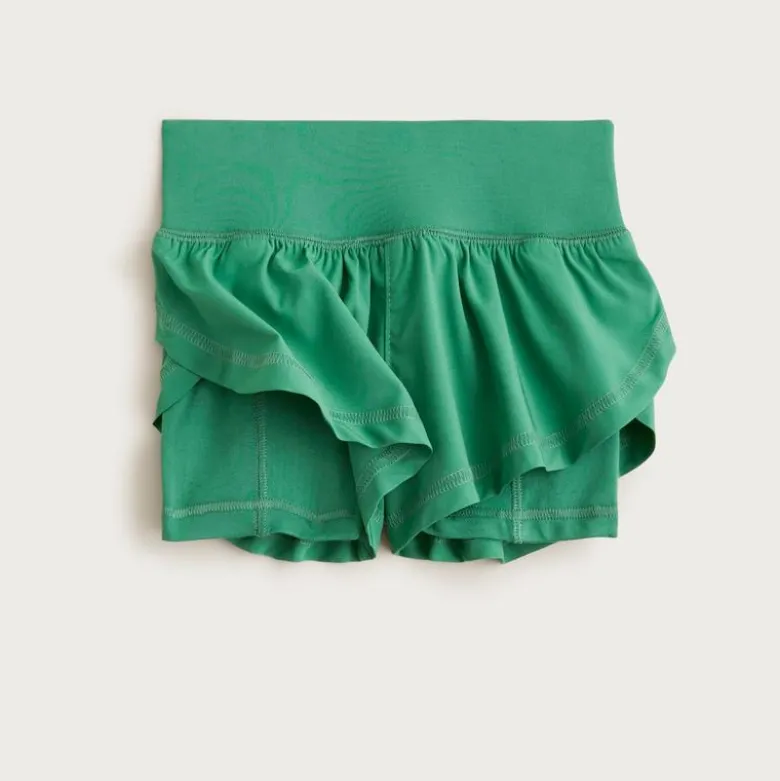 Girls' flutter short in performance jersey