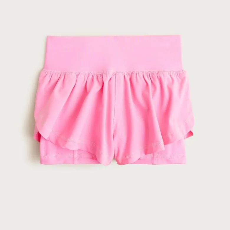 Girls' flutter short in performance jersey
