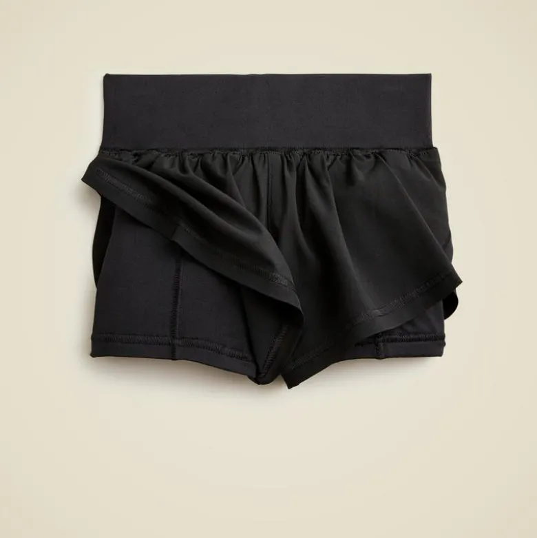 Girls' flutter short in performance jersey
