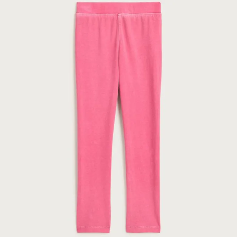 Girls' garment-dyed everyday leggings