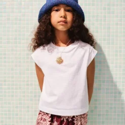 Girls' garment-dyed muscle tank top