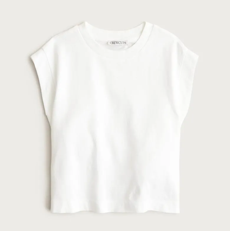 Girls' garment-dyed muscle tank top