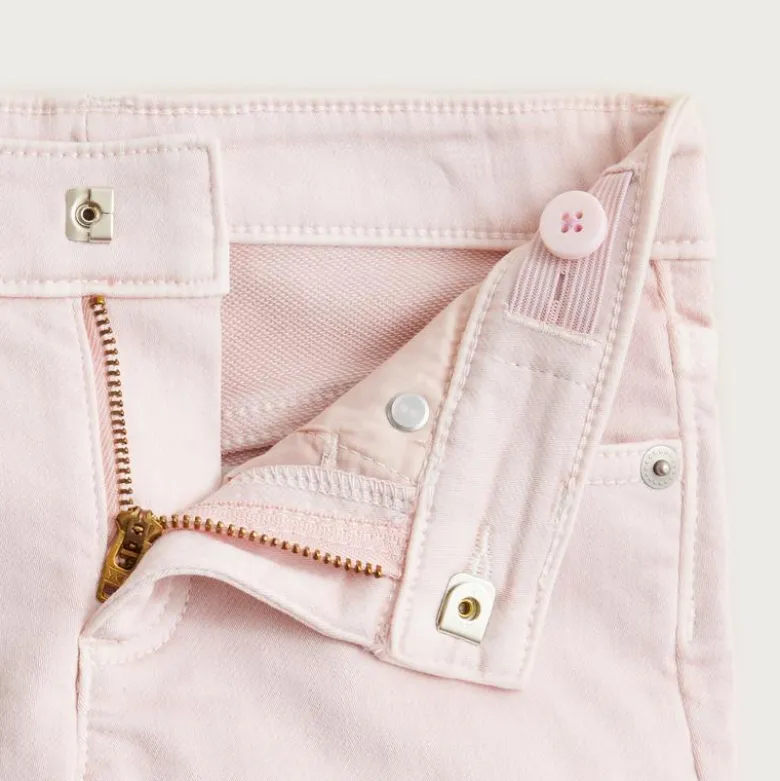 Girls' garment-dyed stretch denim short