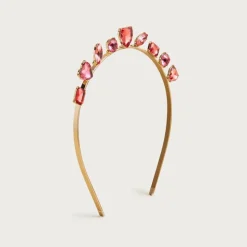 Girls' heart gem headband